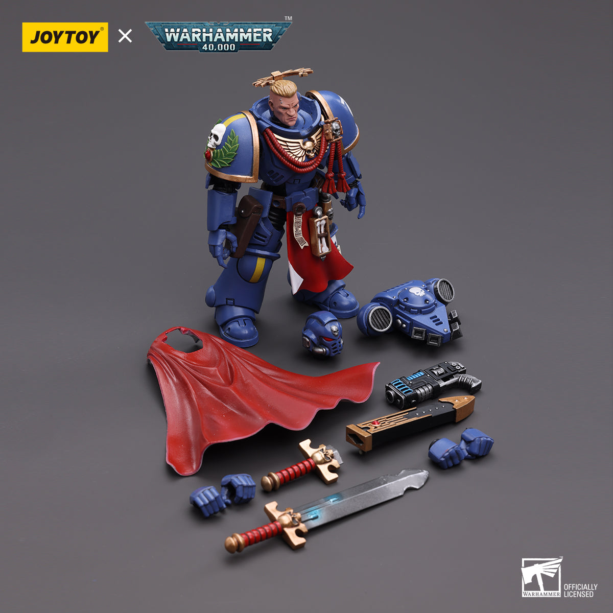 JOYTOY x Warhammer Ultramarines Terminator Captain & Primaries Captain with power sword and plasma pistol