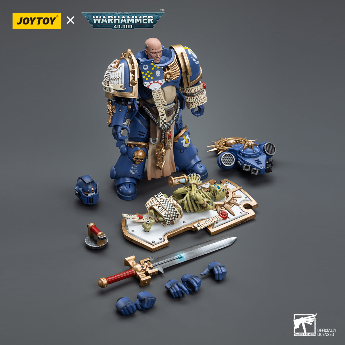 JOYTOY x Warhammer Ultramarines Primaris Captain with Relic Shield and Power Sword