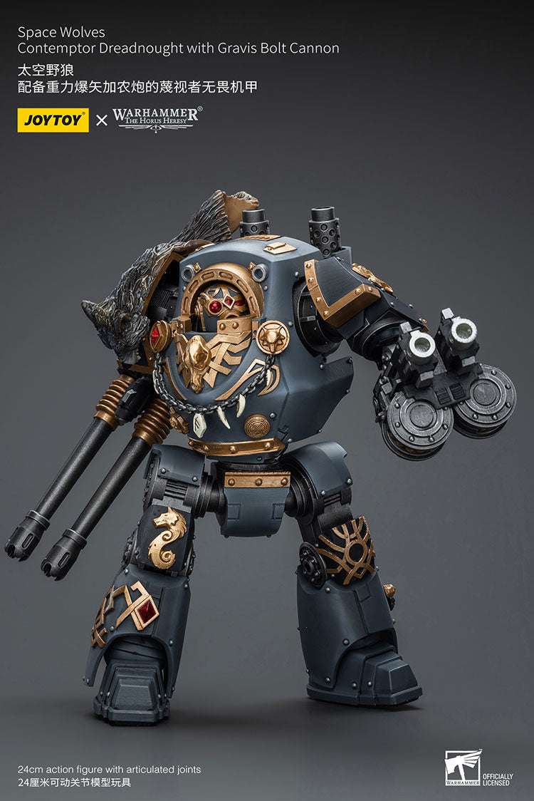 Space Wolves Contemptor Dreadnought with Gravis Bolt Cannon