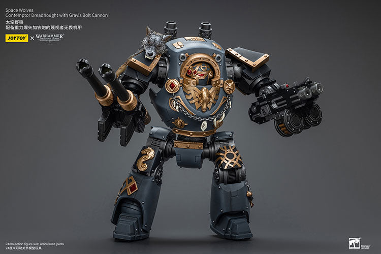 Space Wolves Contemptor Dreadnought with Gravis Bolt Cannon