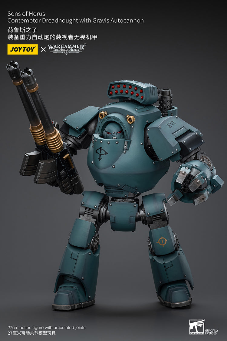Sons of Horus Contemptor Dreadnought with Gravis Autocannon
