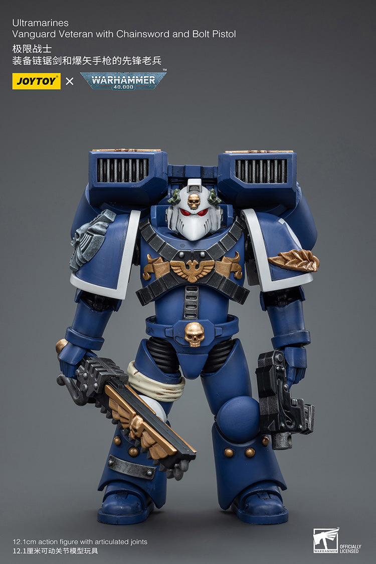 Ultramarines Vanguard Veteran with Chainsword and Bolt Pistol