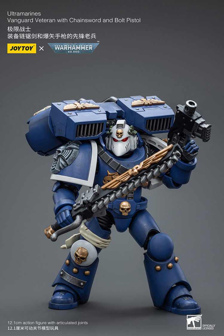 Ultramarines Vanguard Veteran with Chainsword and Bolt Pistol