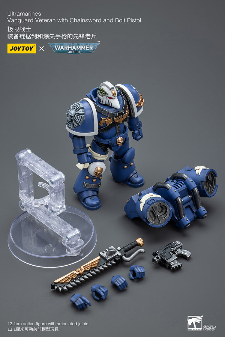 Ultramarines Vanguard Veteran with Chainsword and Bolt Pistol