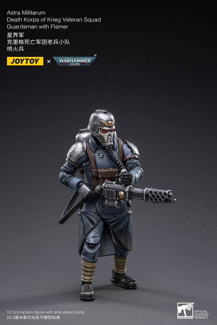 Astra Militarum Death Korps of Krieg Veteran Squad Guardsman with Flamer
