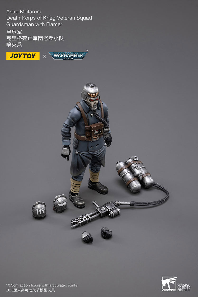Astra Militarum Death Korps of Krieg Veteran Squad Guardsman with Flamer