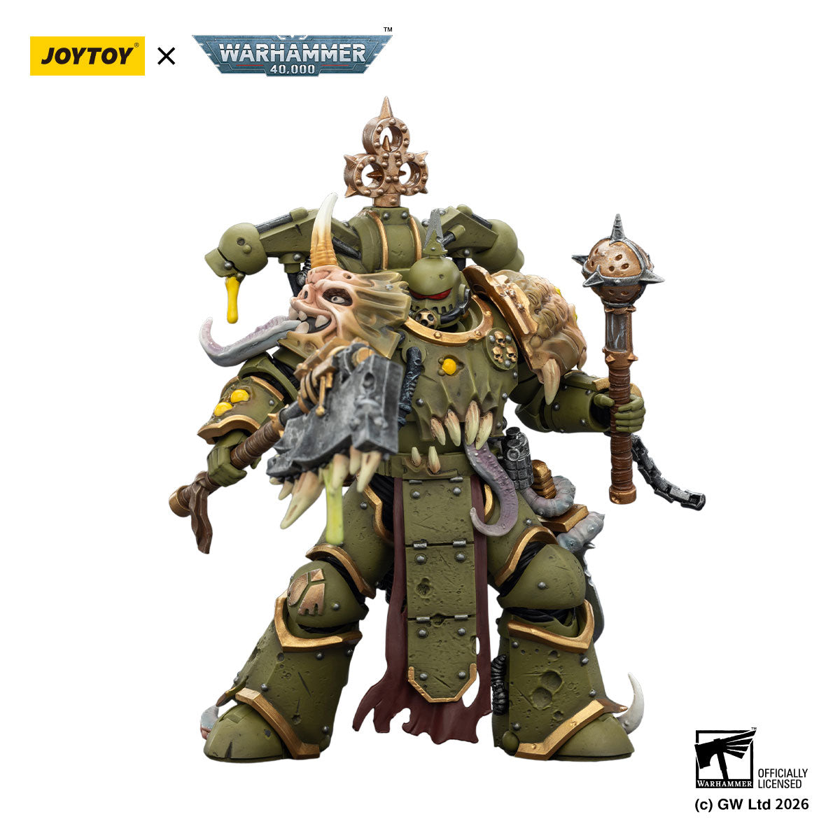 Death Guard Plague Marine with Bubotic axe and Plague Knife