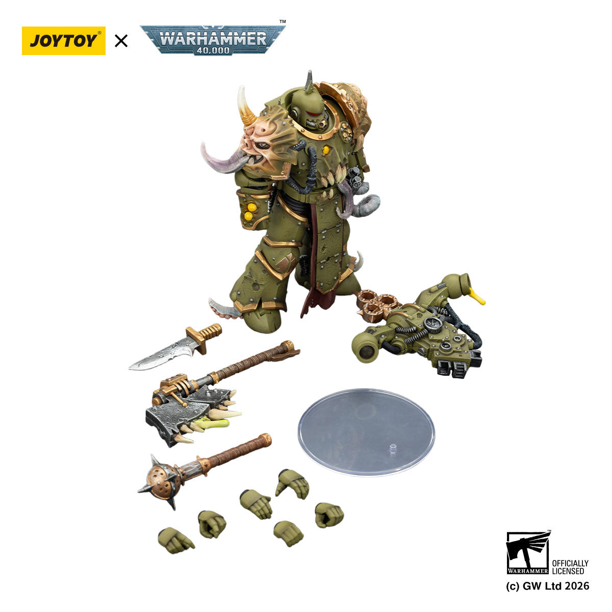 Death Guard Plague Marine with Bubotic axe and Plague Knife