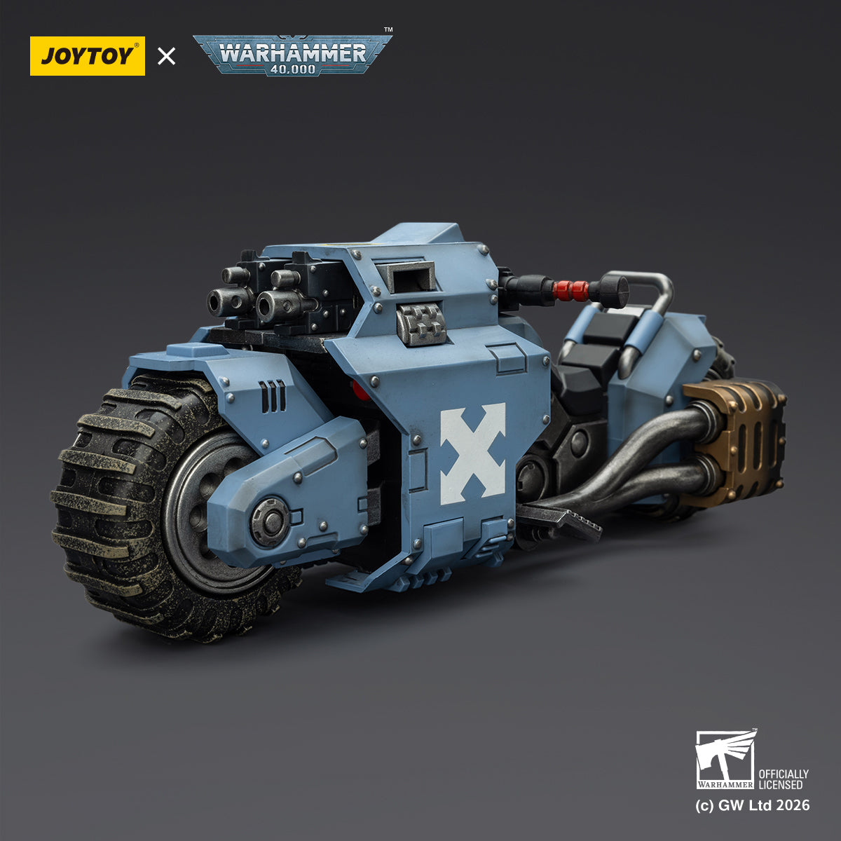 Space Wolves Raider-pattern Combat Bike with twin-linked bolt rifles