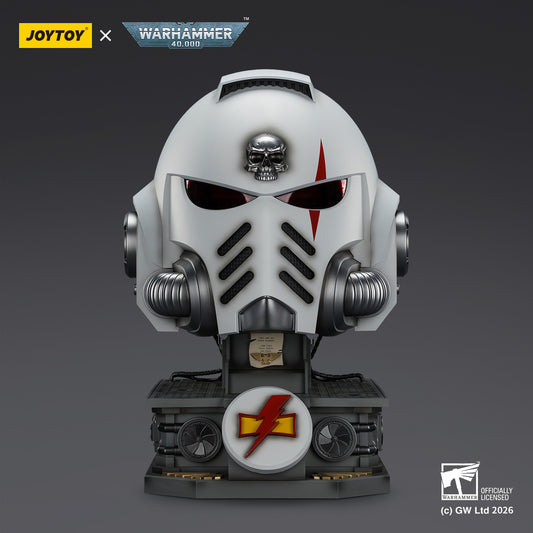 White Scars MkX Helmet & Display Stand