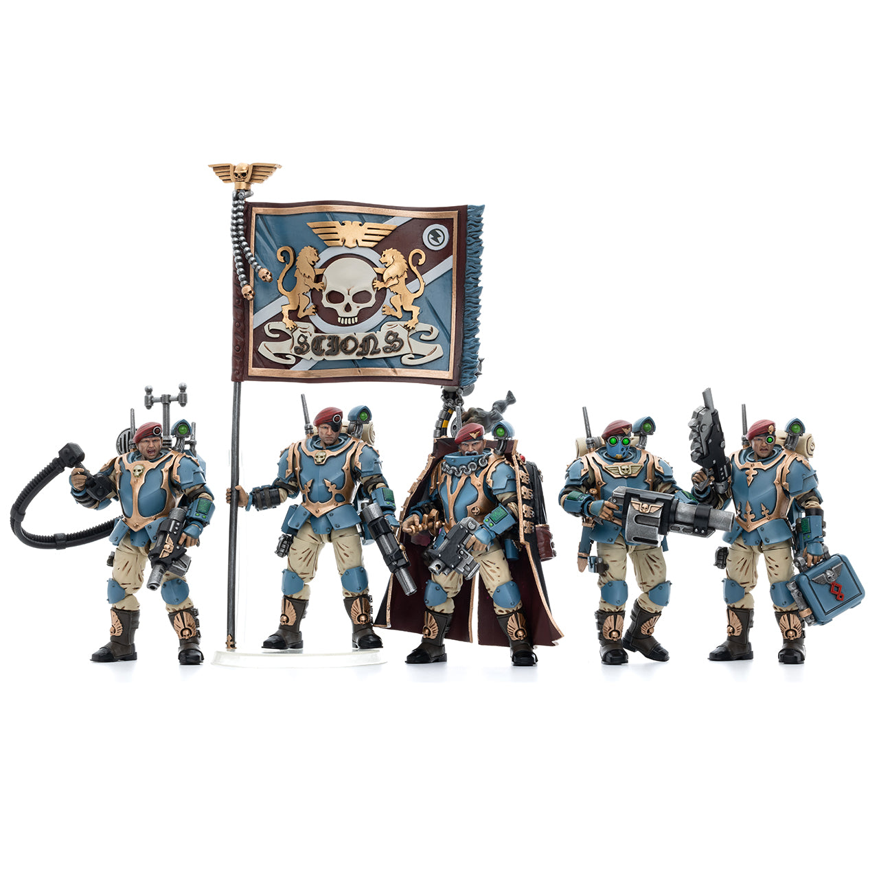 JOYTOY x Warhammer Astra Militarum Tempestus Scions Command Squad 55th Kappic Eagles