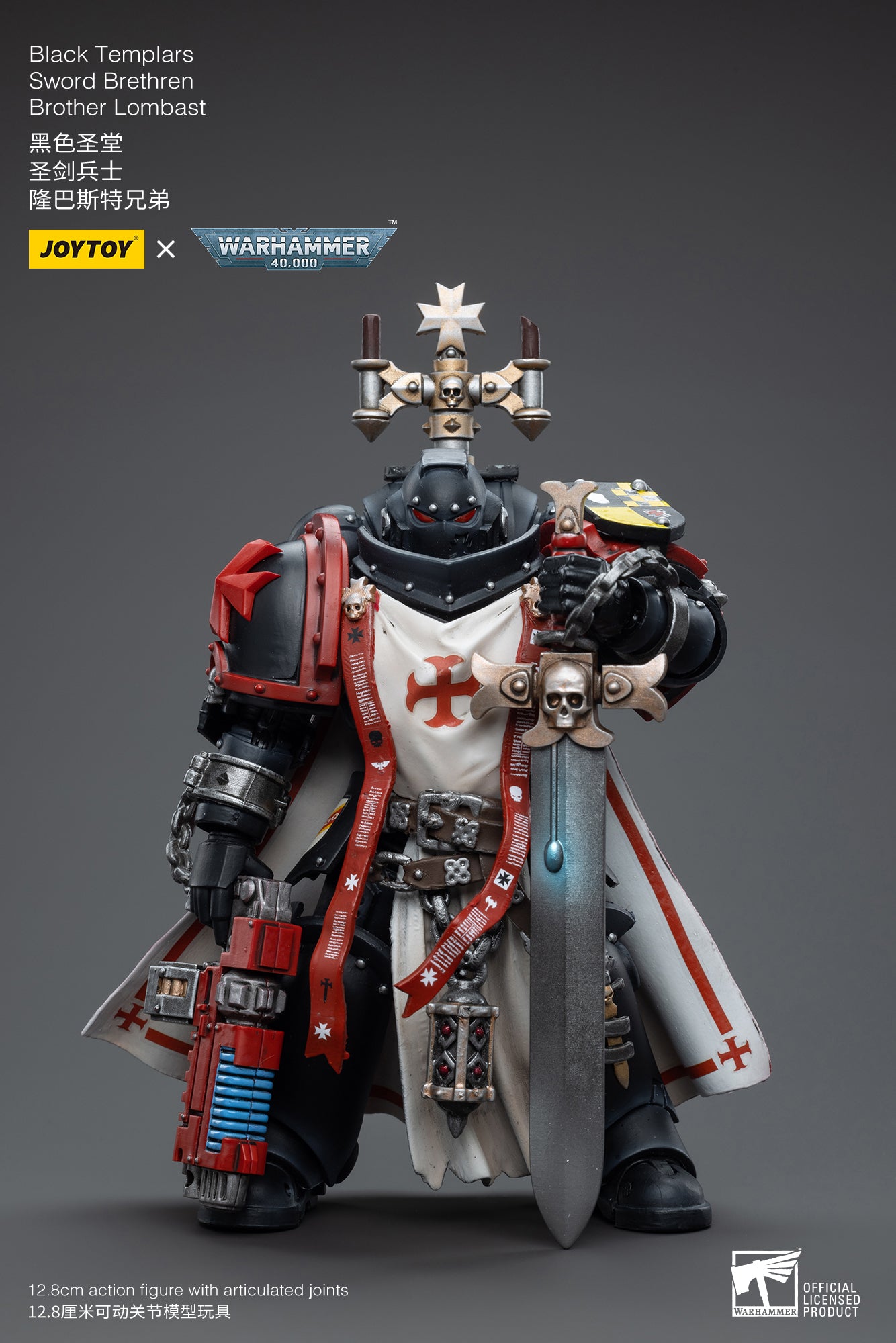 JOYTOY x WARHAMMER Black Templars Sword Brethren Brother Dragen