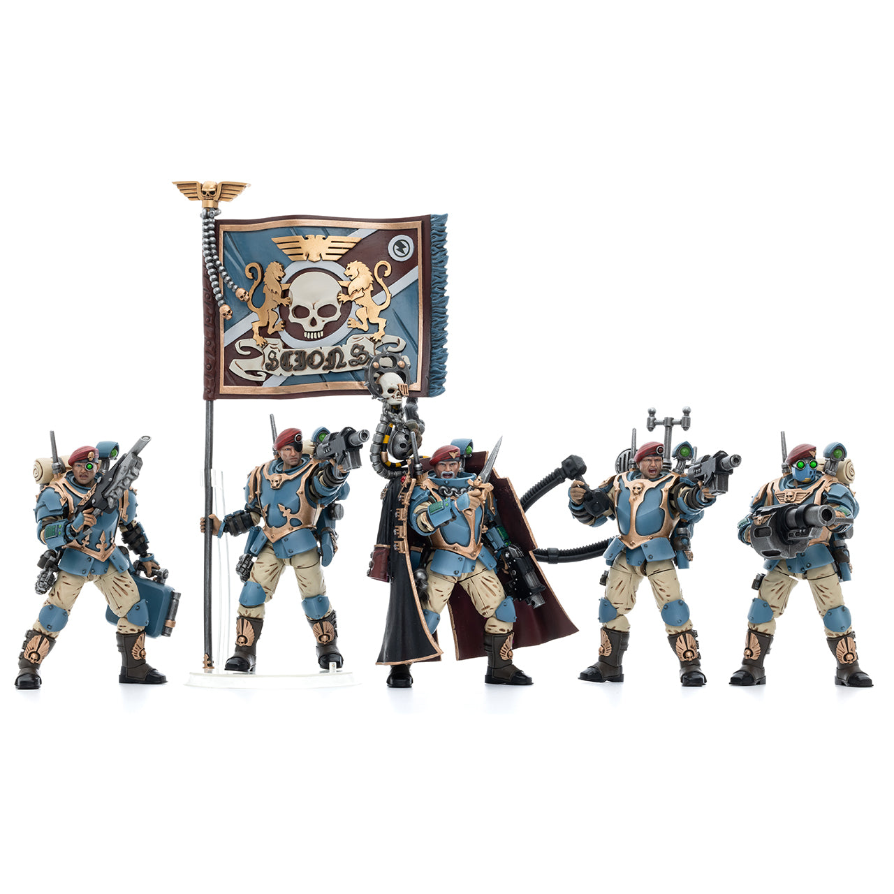 JOYTOY x Warhammer Astra Militarum Tempestus Scions Command Squad 55th Kappic Eagles
