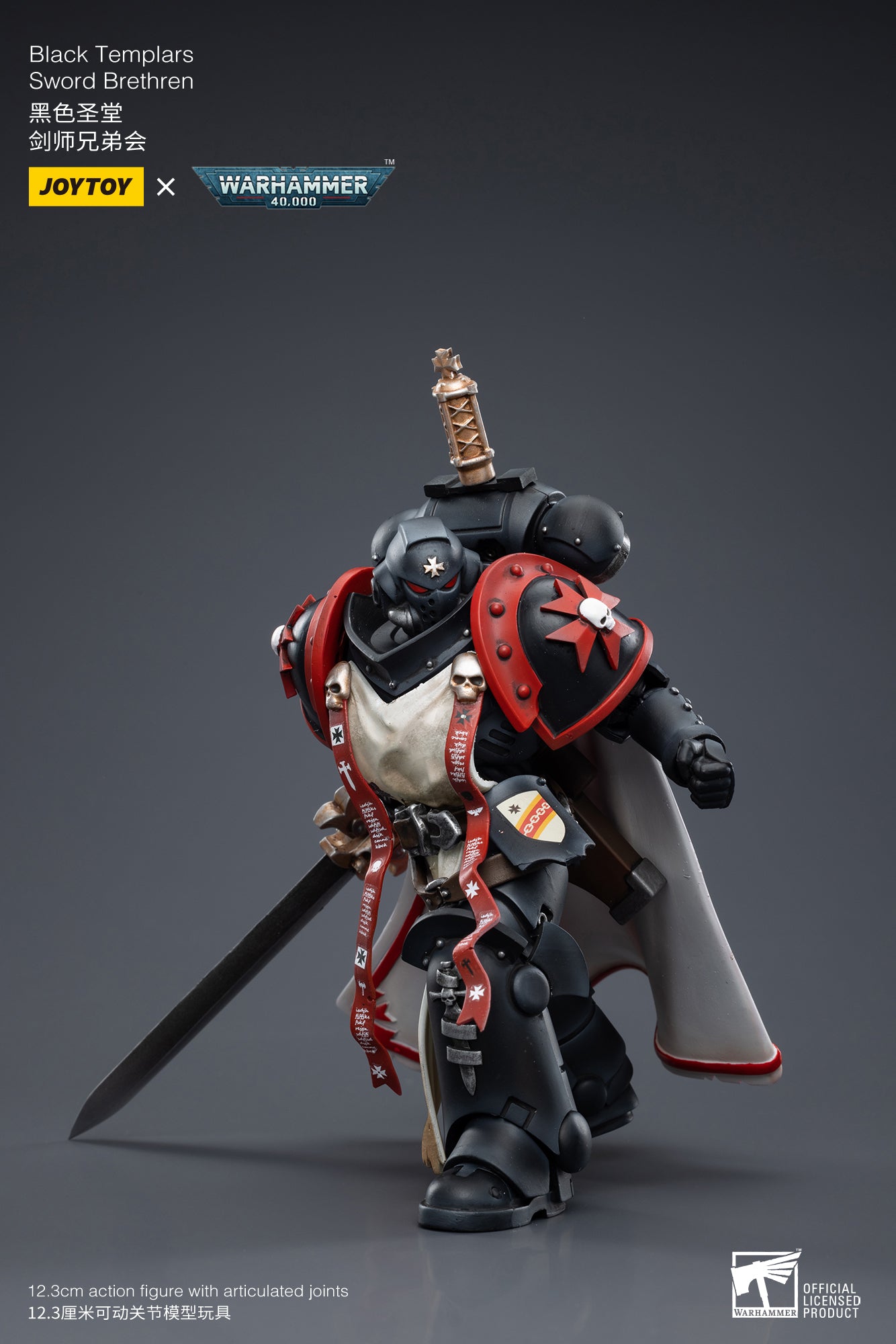 JOYTOY x WARHAMMER Black Templars Primaris Sword Brethren Eberwulf