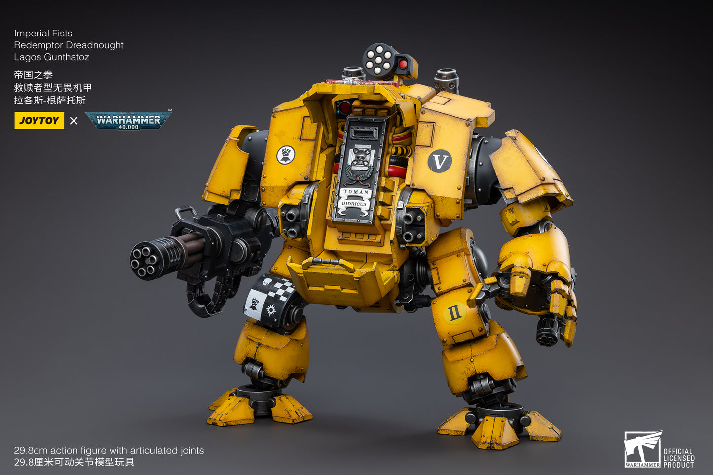 JOYTOY x Warhammer Imperial Fists Redemptor Dreadnought